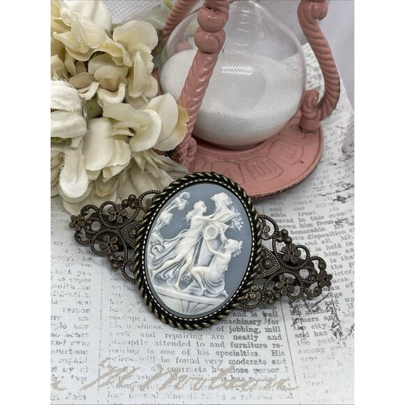 Greek Roman God Goddess Hair Clip Bronze barrette Artemis Aphrodite Hercules new - Picture 4 of 14